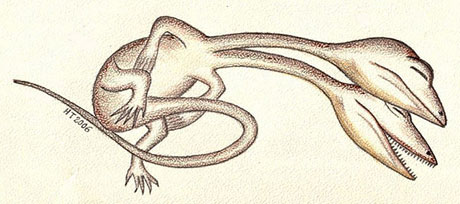 Reptile bic�phale
