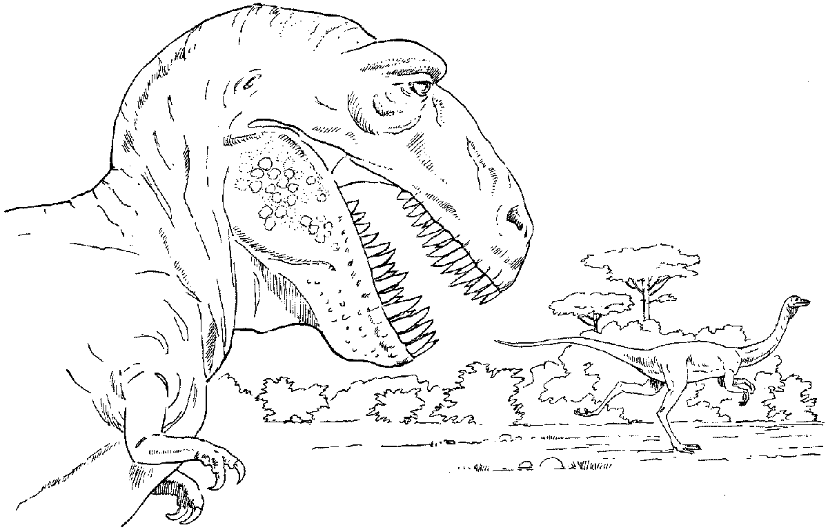 Coloriage de dinosaure 18