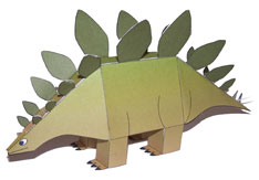 Maquette de dinosaure Stegosaure.