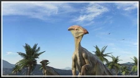 Dinosaure Parasaurolophus.