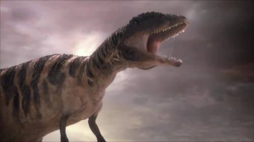 Le dinosaure Carcharodontosaure.