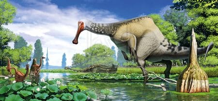 Le dinosaure Deinocheirus mirificus.