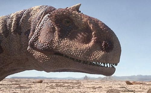 Le dinosaure Majungasaurus, qui a vécu à Madagascar à la fin du Crétacé.