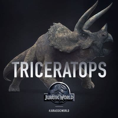 Triceratops du film Jurassic World.