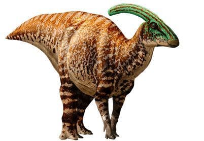 Le dinosaure Parasaurolophus du film Jurassic World.