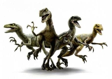 Velociraptors dressés par Omar Sy.