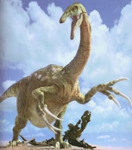 Le dinosaure Therizinosaurus.